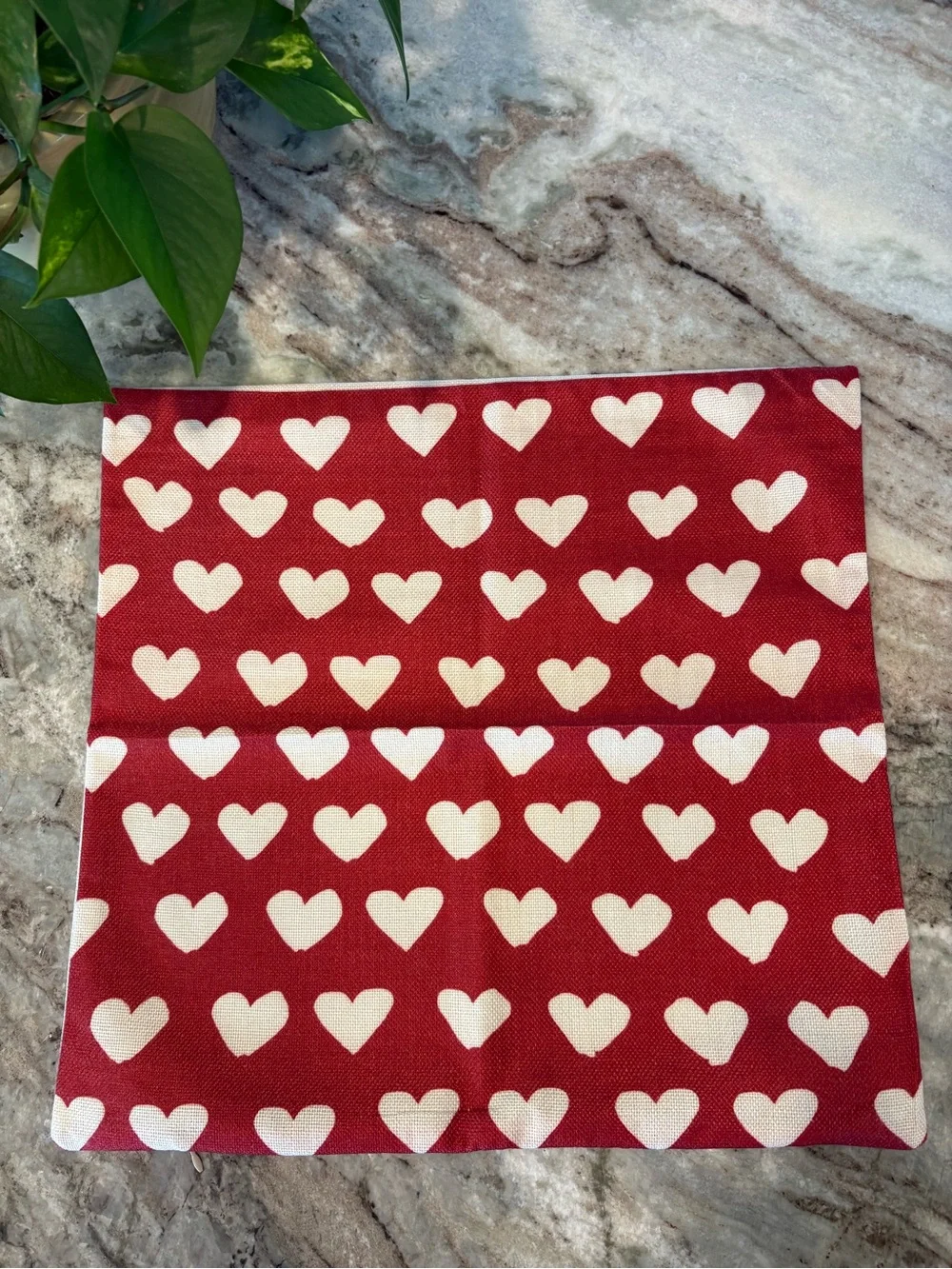 Two 18x18 Canvas Valentine’s Day Pillow Covers